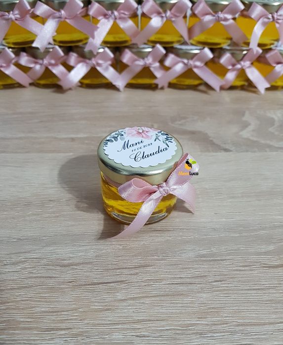 Marturii dulci cu miere pentru nunta si botez