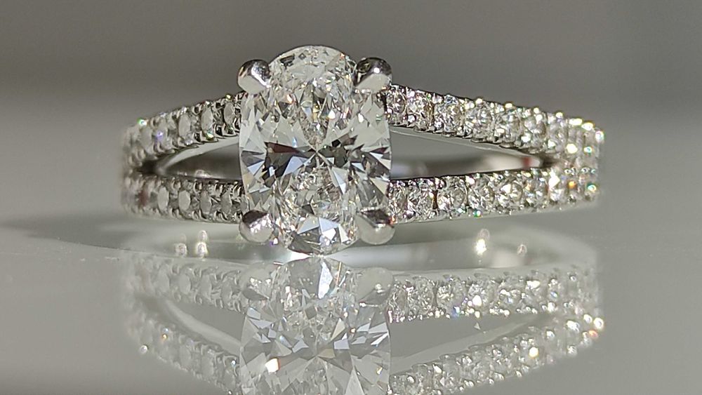 Inel platina si diamante 1.12ct