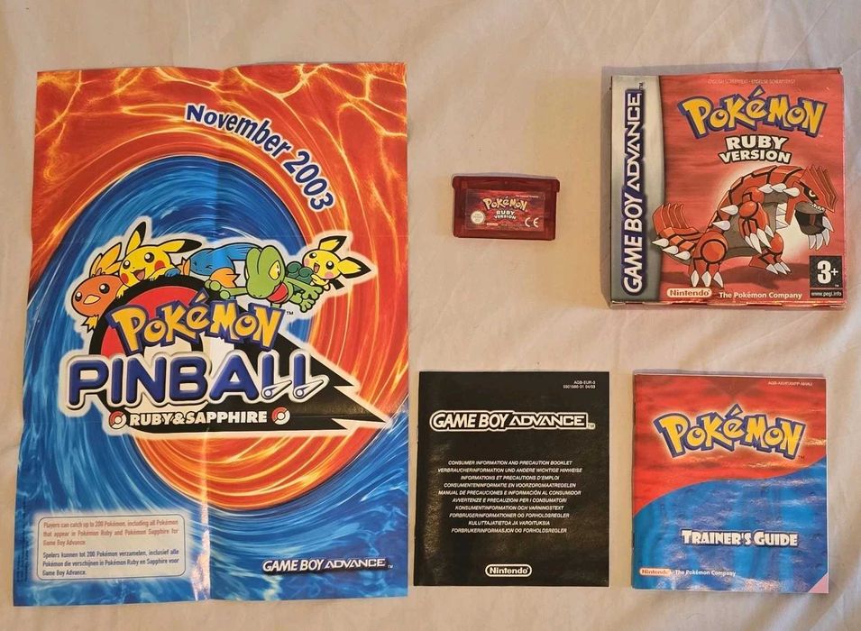 Pokemon Ruby Version Game Boy Advance оригинална игра с кутия и книжки
