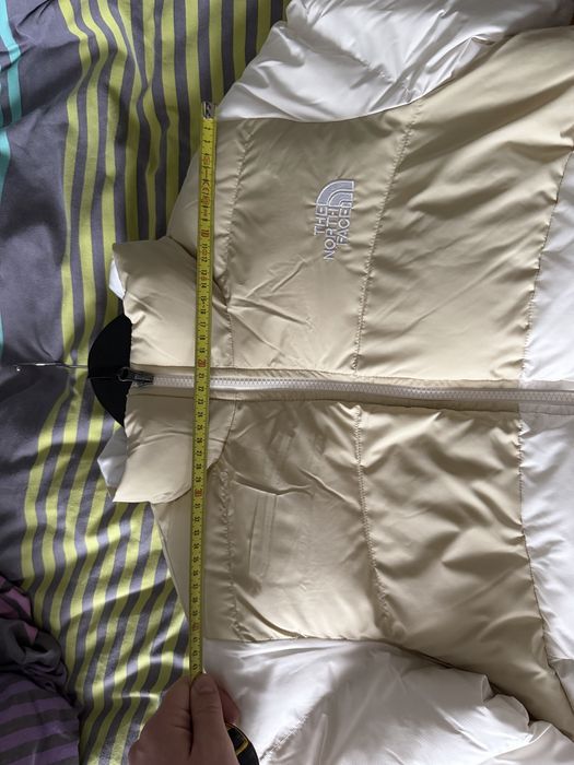 The North Face Saikuru jacheta cu puf de dama offwhite cu bej M noua