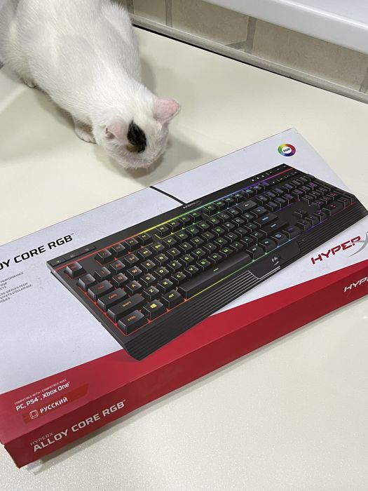 Клавиатура HyperX 100% с RGB подсветкой ALLOY CORE RGB мембранная