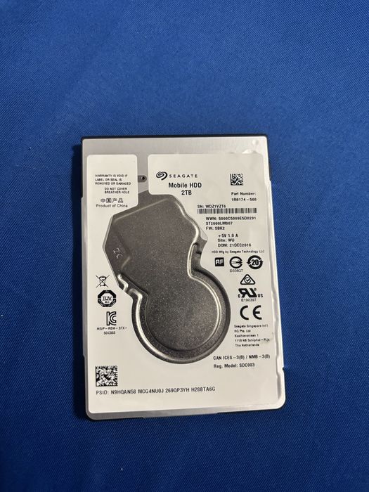 Hard disk 2TB functional