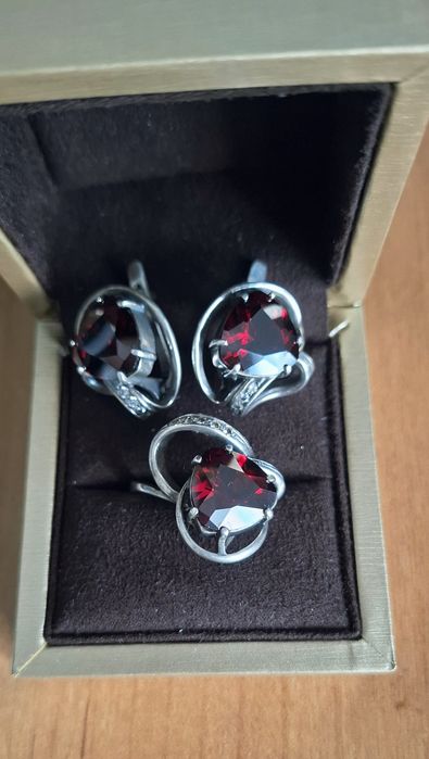 Набор из черненого серебра 925пробы