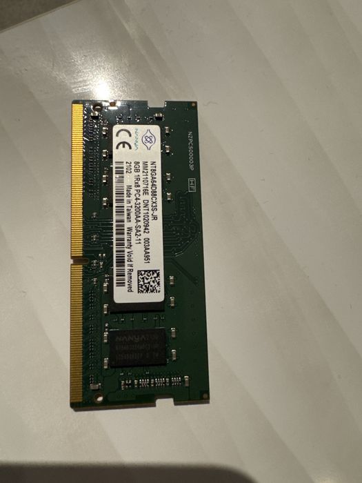 Memorie laptop 8GB DDR4 3200MHz Nanya
