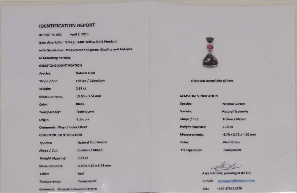 Black Opal Pendant – реверсивен медальон с невероятен черен опал!