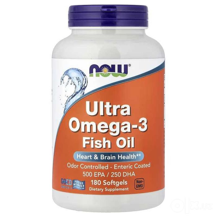 NOW Foods Ultra Omega-3 Fish Oil ультра омега-3 рыбий жир