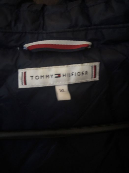 geaca Tommy Hilfiger Originala-puf natural-marimea xl