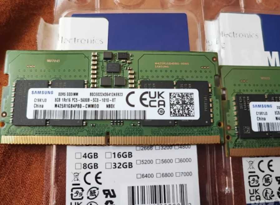 RAM ПАМЕТ DDR5 - 16GB (2x8GB) Samsung 5600MHz SO-DIMM