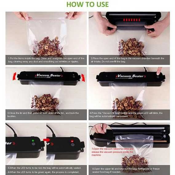 Aparat de vidat si sigilat ( lipit ) pungi vacuum sealer