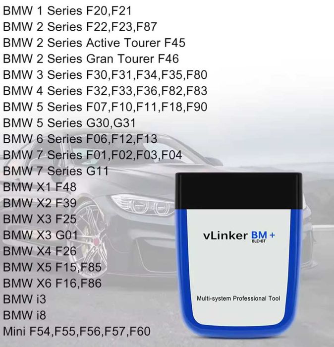 BMW диагностика BimmerCODE / BimmerLINK БМВ бимъркод