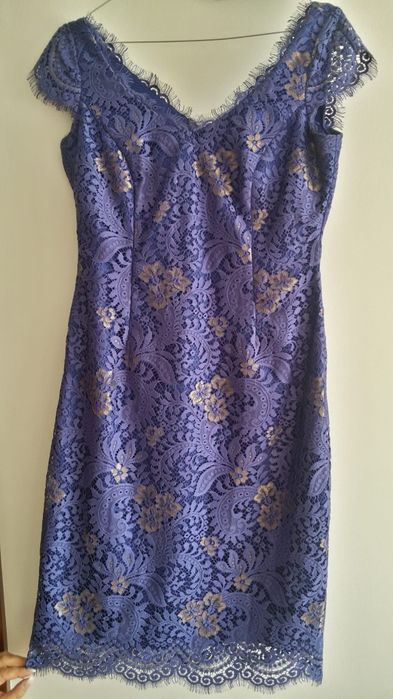 Rochie dantelă mov