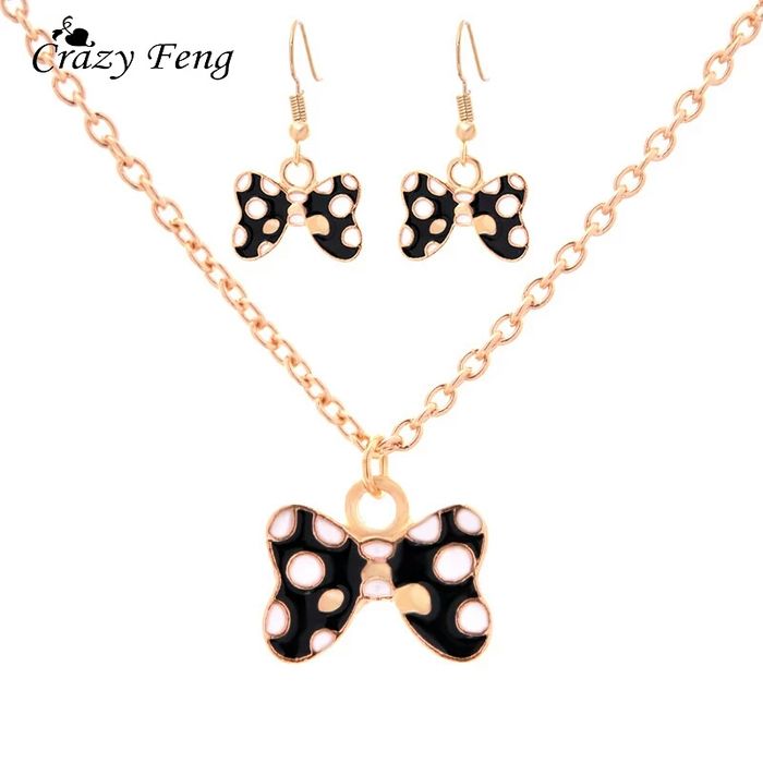 Колие с обеци " Мики Маус"