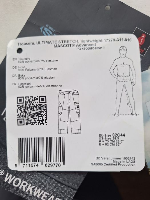 Pantaloni de lucru Mascot