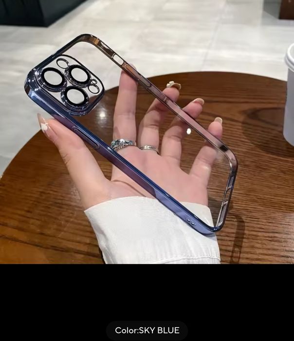 Iphone 16,15,14,13 всички модели кейс с протектор за камерата