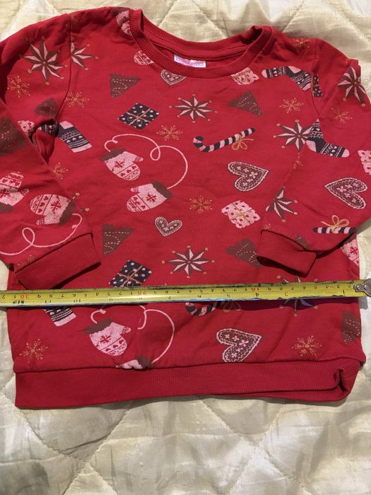 Коледни дрешки, /блузка с Мики и Мини/ рокля каре и мече