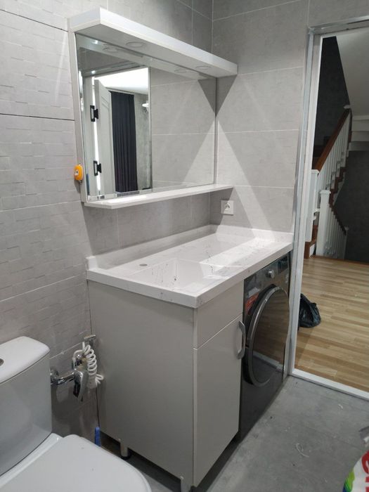 Шкаф в ванной над стиральной машиной