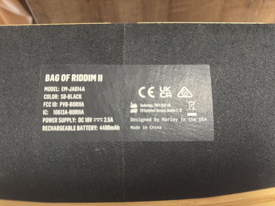 Портативна колонка House of Marley - Bag of Riddim 2, черна
