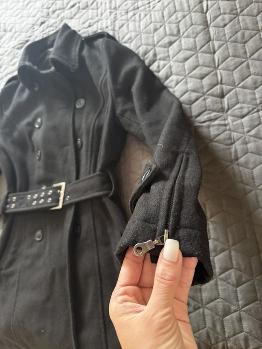 Черно дамско палто