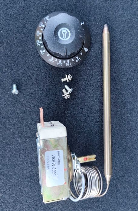 Термостат, терморегулатор 50-500 градуса, 33А, за фурна за пица