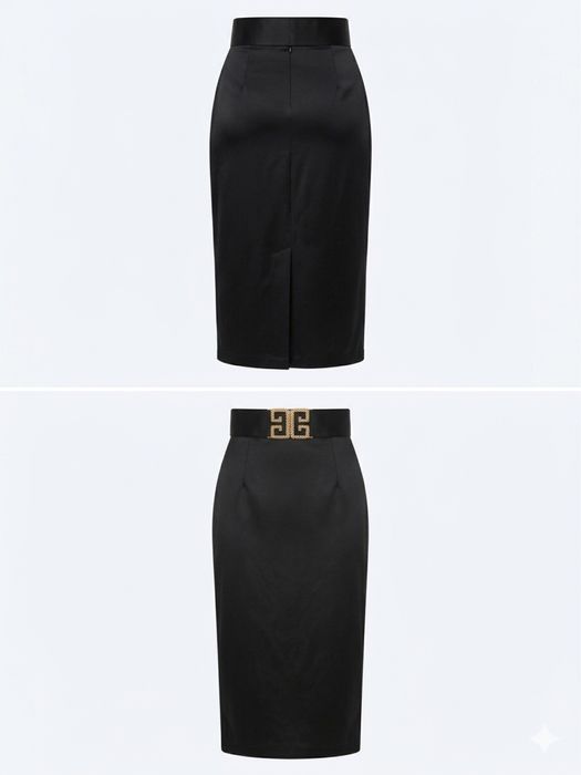 Новая Миди юбка с разрезом