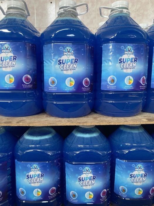 Detergent lichid de rufe, 5l en-gross, substanta activa 15%