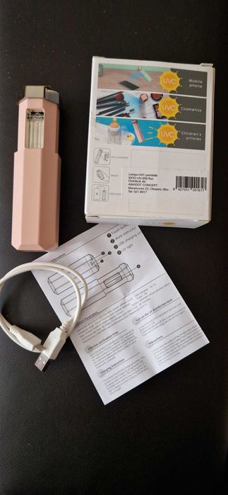 Lampă UV-C, mini, portabilă