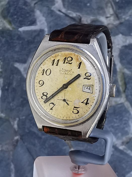 Ceas Pirofa - Int. Manuala - Oțel 38 mm-Funcționează excelent!