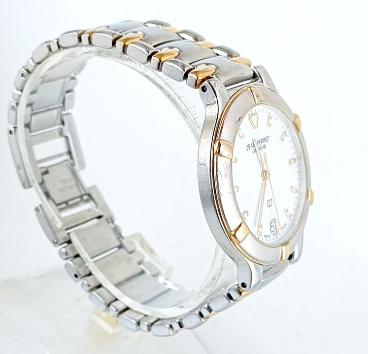 JEAN PERRET QJ GENEVE 3826 -ретро  швейцарски мъжки кварцов часовник