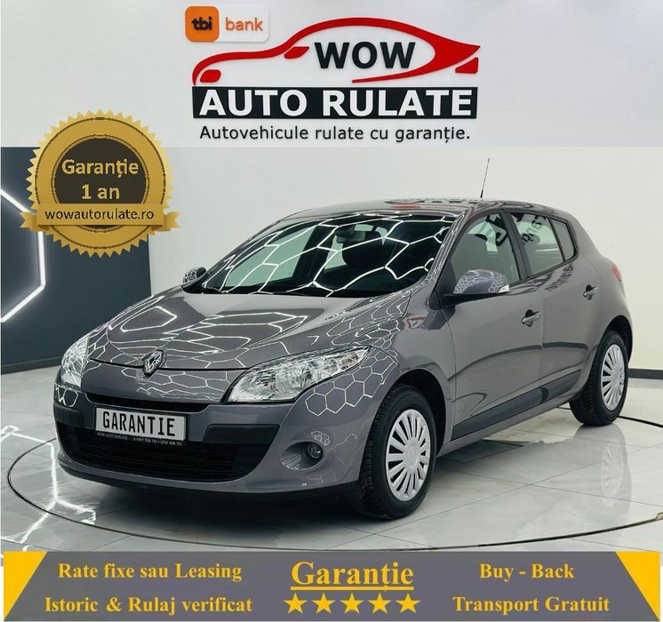 Renault Megane 2011 1.6i E5 Garantie 12  Luni Rate Avans 0 Doar Cu Buletinul