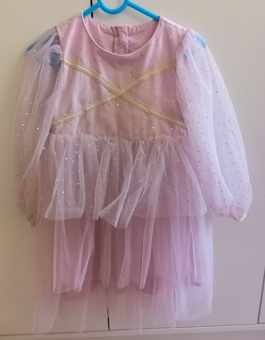 НОВА Детска модна рокля за принцеса, декорация на точки, размер 104