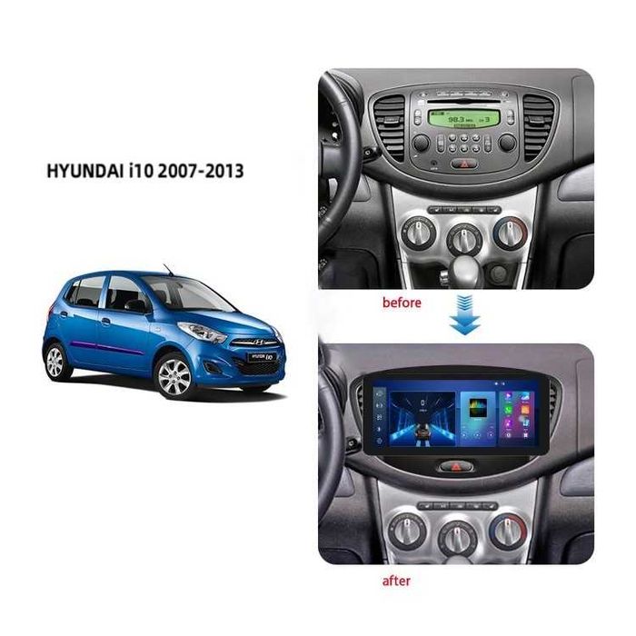 HYUNDAI I10, 2015-2018 - 9'' Андроид Навигация , 9229