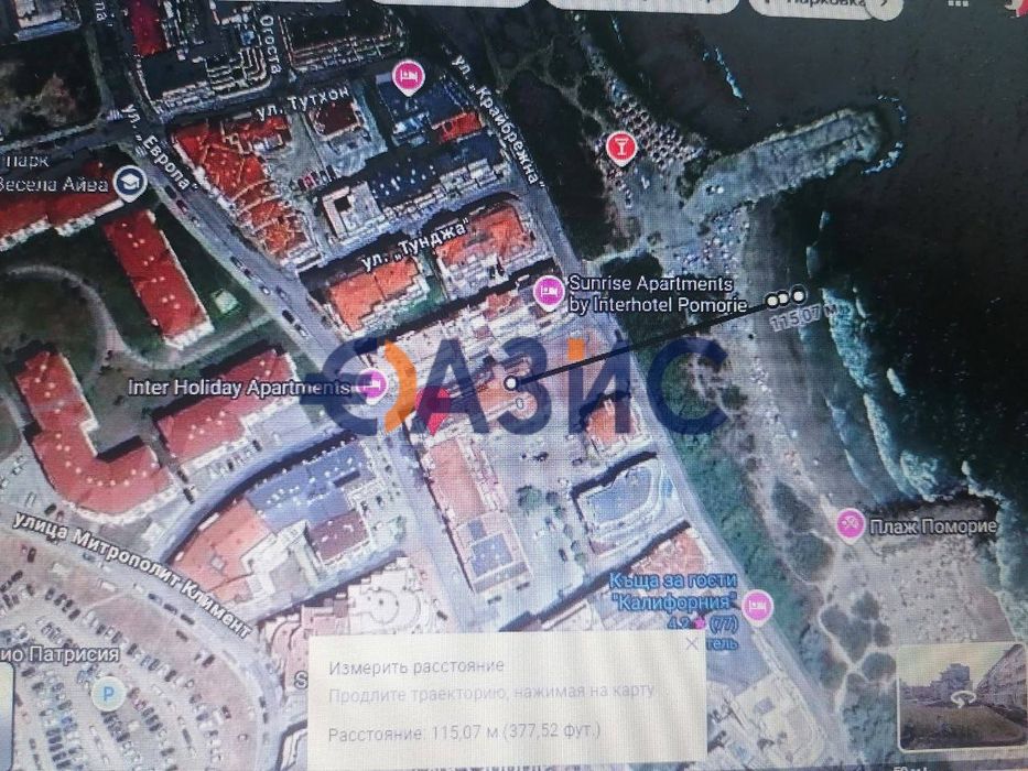 Продава се Едностаен апартамент в Поморие - 34 кв.м за 1118 €/кв.м - Снимка #14