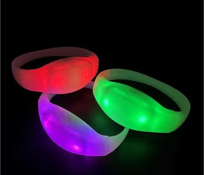 Baghete luminoase nu, bratari elegante activate de sunetul muzicii