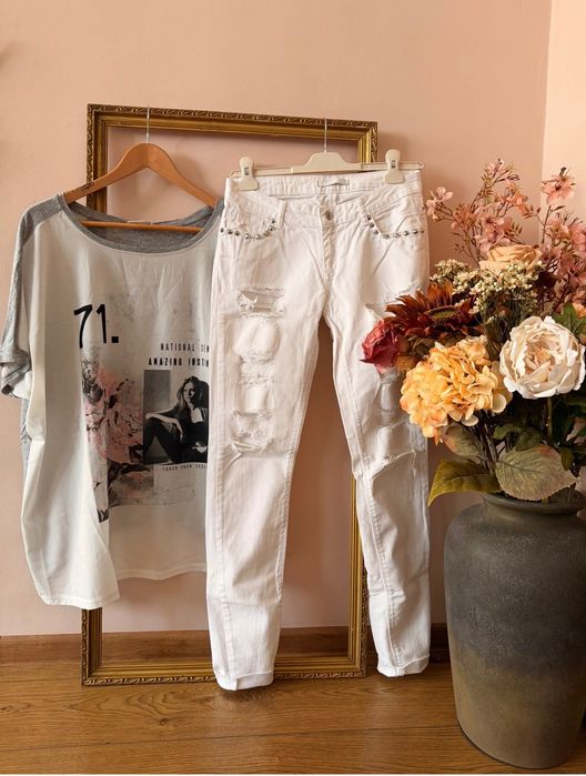 ZARA, H&M, ONLY Нови дамски дънки и тениски