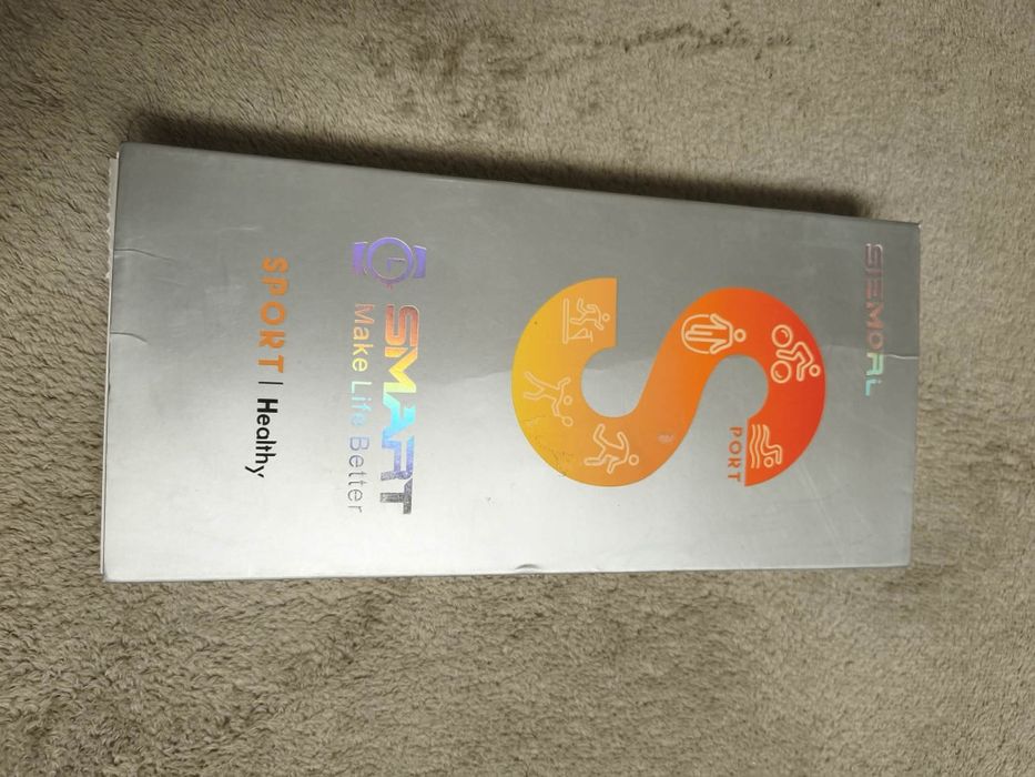 Смарт часовник G-SMART EF12 Sport с FitCloudPro, пълен комплект