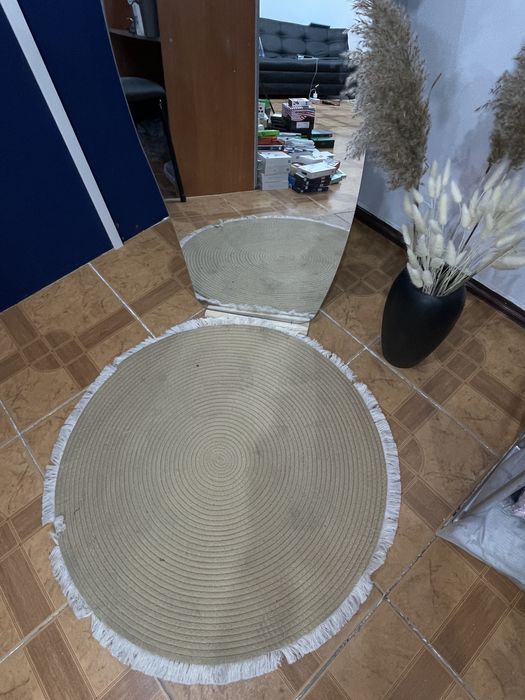 Зеркало комплект коврик ваза