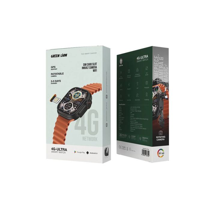Green lion 4G ultra smart watch andiroid 8.1