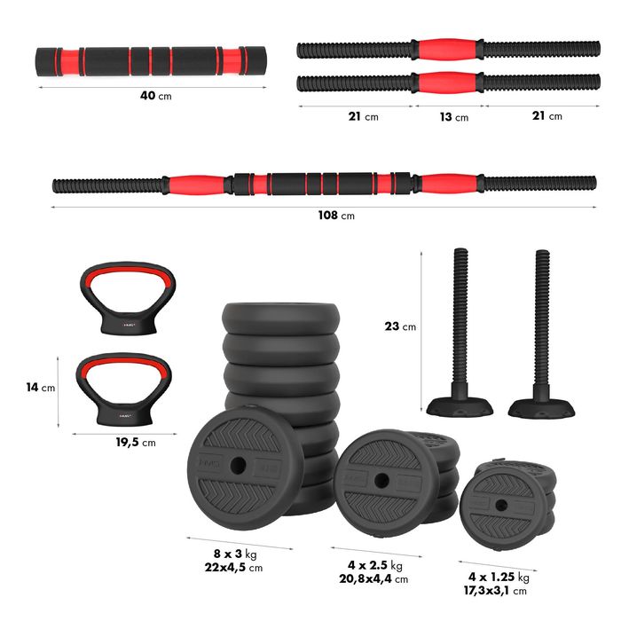 Set greutati dumbbell / barbell 30kg
