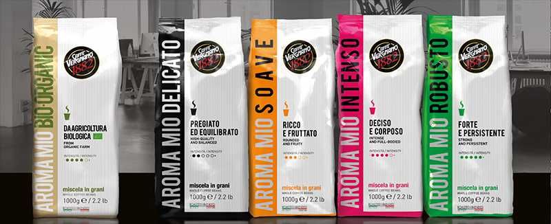 Кафе на зърна Caffé Vergnano Aroma Mio Robusto 1 кг.