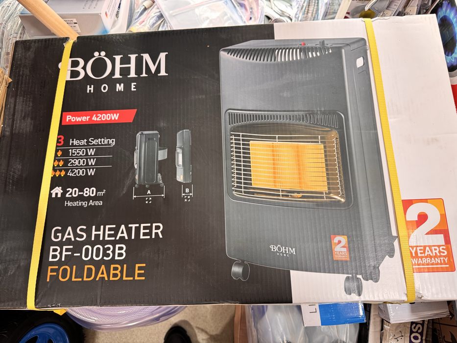 Soba pe gaz Butelie GPL BOHM cu Ceas si Furtun, 4200 W NOUA