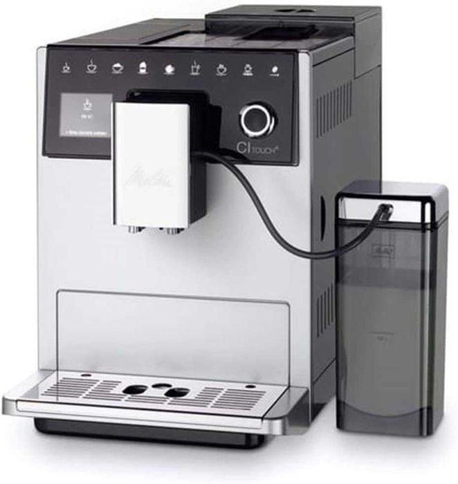 Кафеавтомат Melitta Caffeo CITouch 15 bar  LCD Touch, 10 специалитета, 5 нива на гранулиране, Контейнер за кафени зърна с 2 отделения, Silver