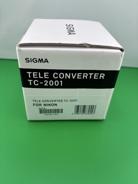 Sigma TC-2001 - teleconvertor 2x, Nikon , nou