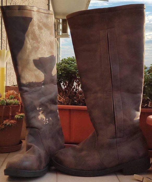 Ботуши от изкуствена кожа