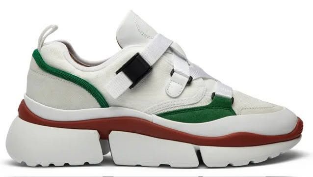НАМАЛЕНИЕ Оригинални Chloé Sonnie Low Top 'Jungle Green'