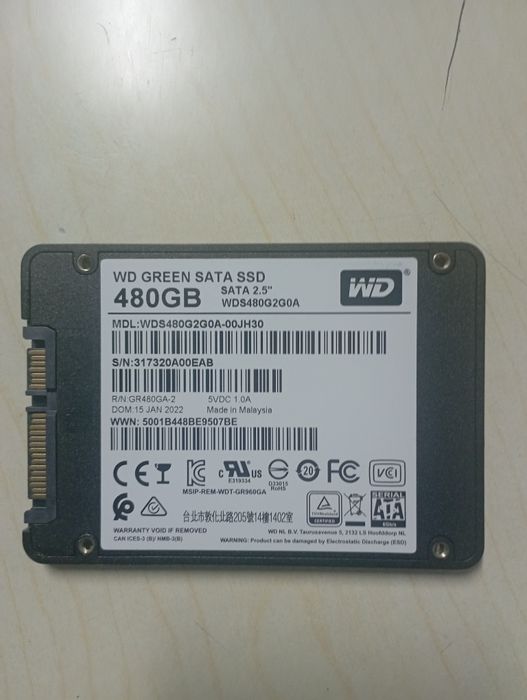 продам ssd sata 480gb