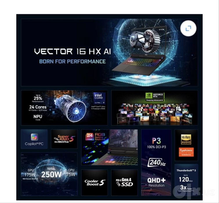 Msi vector16 rtx 5080