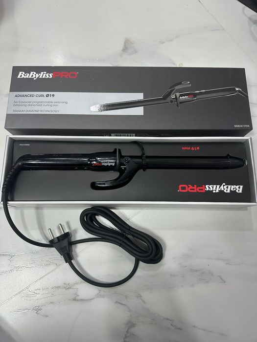 Щипцы плойка для волос титан babyliss pro titanium diamond extra long