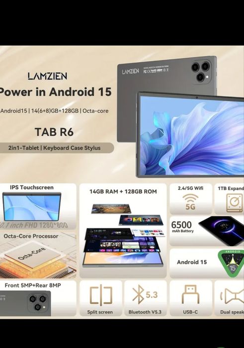 Pachet Complet Tableta 10' &Husa &Folii &Tastatura &Incarcator &Casti