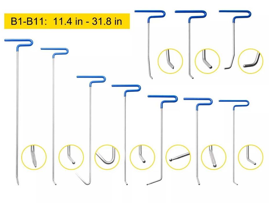 VEVOR PDR Комплект Лостове за ремонт на вдлъбнатини  - 20 части