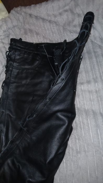 Pantaloni moto piele